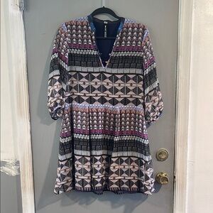 Design Lab Lord & Taylor Mini Dress‎ with Bishop Sleeves Size S